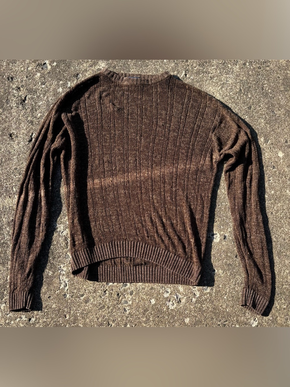Dockers Brown Knit Crew Sweater